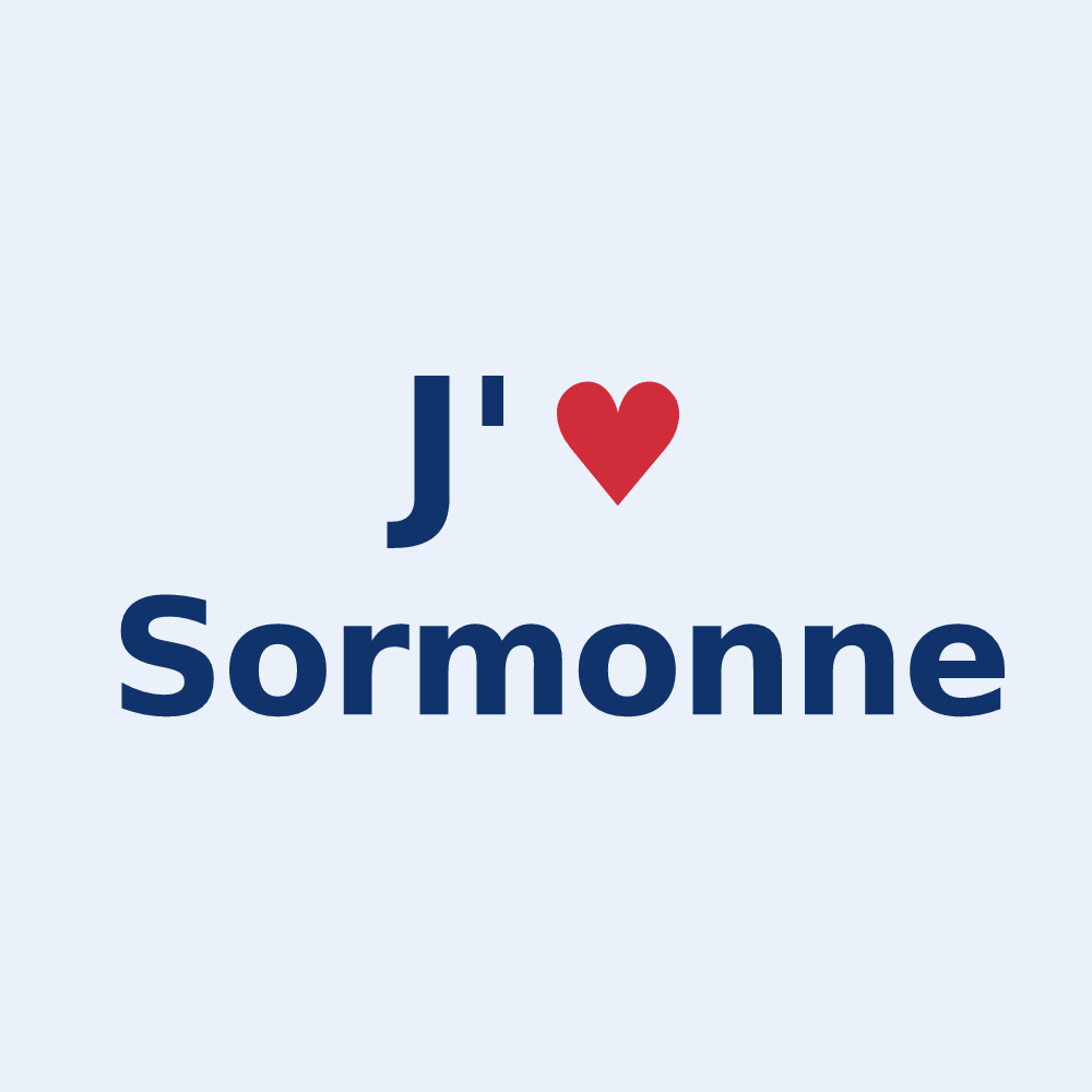 Sticker personnalisé Sormonne — design J'aime Sormonne