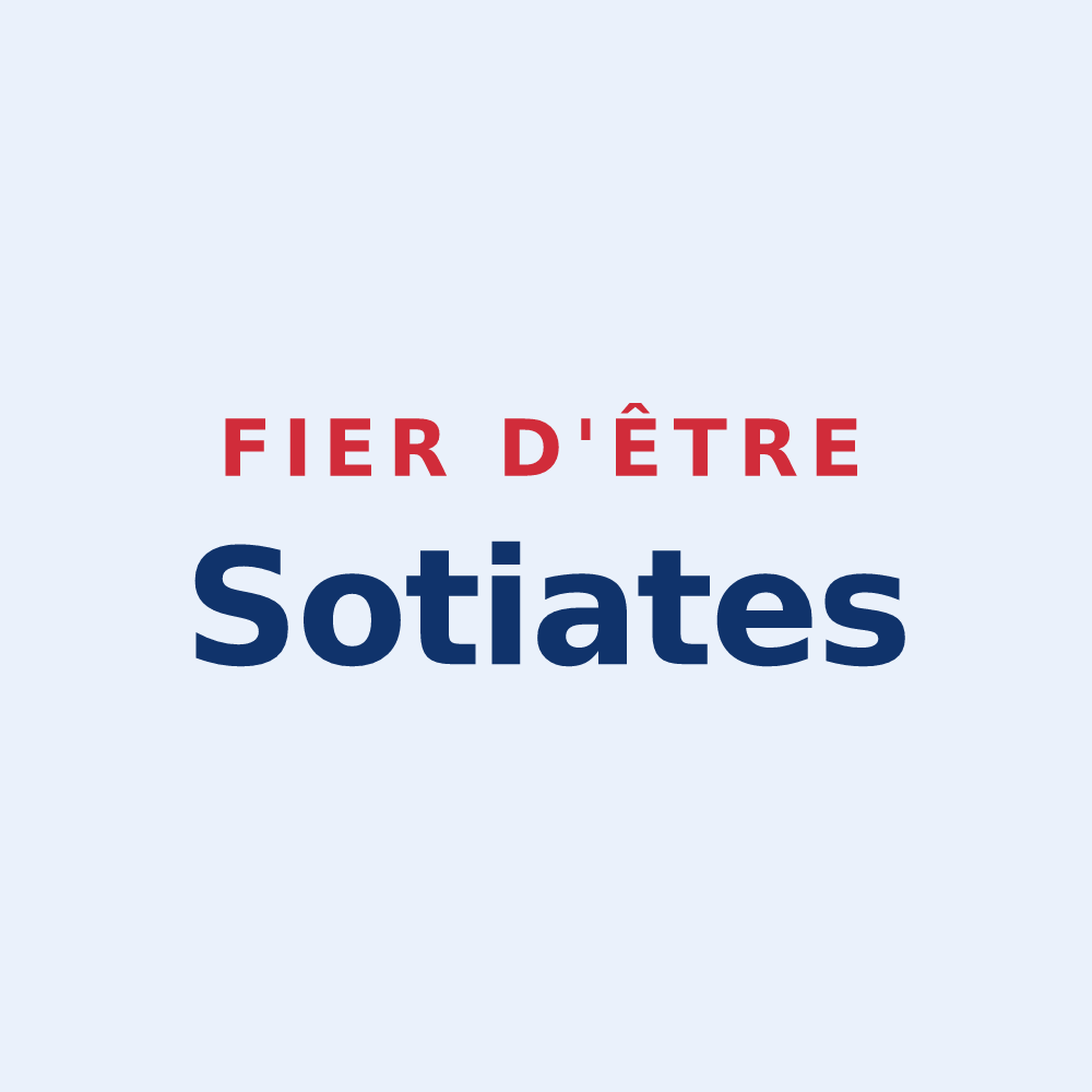 Sticker « Fier d'être Sotiates » — design pour Sos