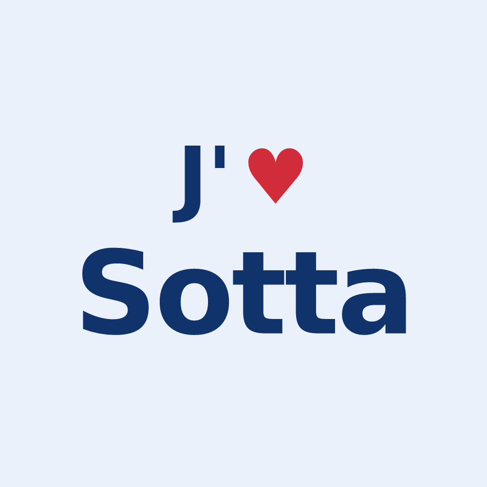Sticker personnalisé Sotta — design J'aime Sotta