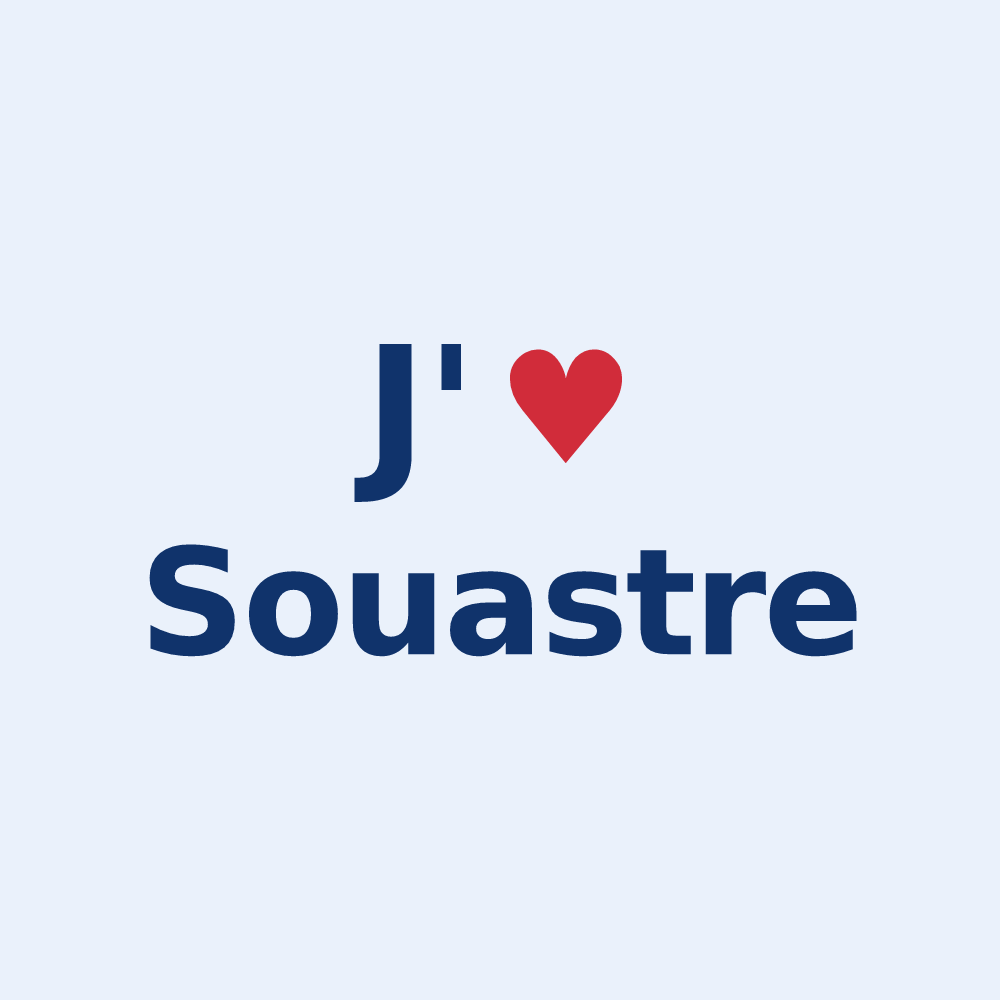Sticker personnalisé Souastre — design J'aime Souastre