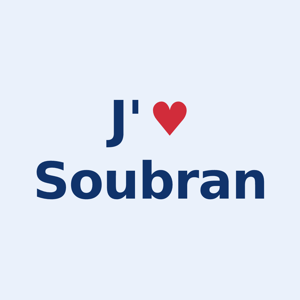 Sticker personnalisé Soubran — design J'aime Soubran