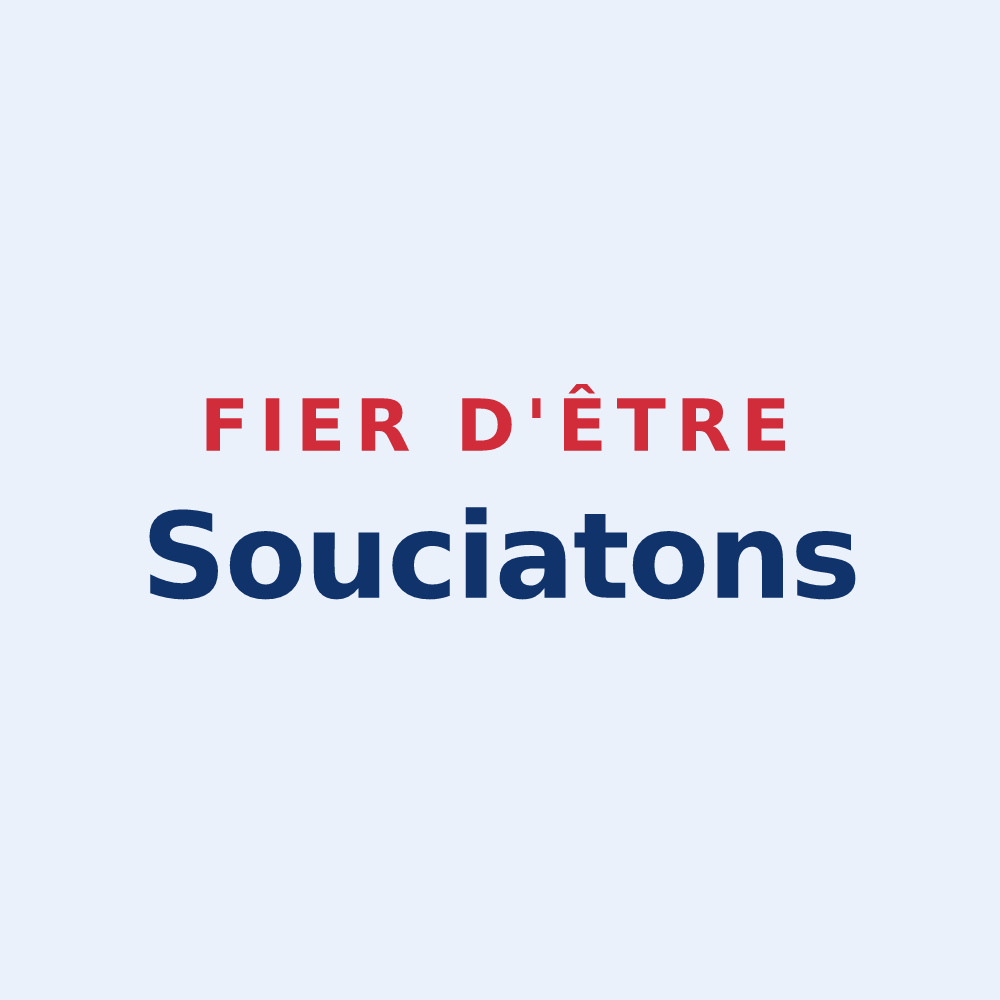 Sticker « Fier d'être Souciatons » — design pour Soucia