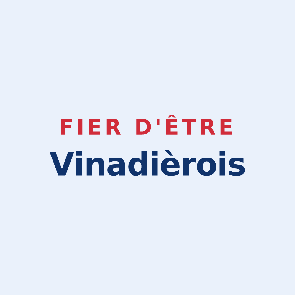 Sticker « Fier d'être Vinadièrois » — design pour Soudaine-Lavinadière