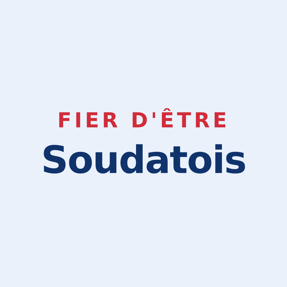 Sticker « Fier d'être Soudatois » — design pour Soudat