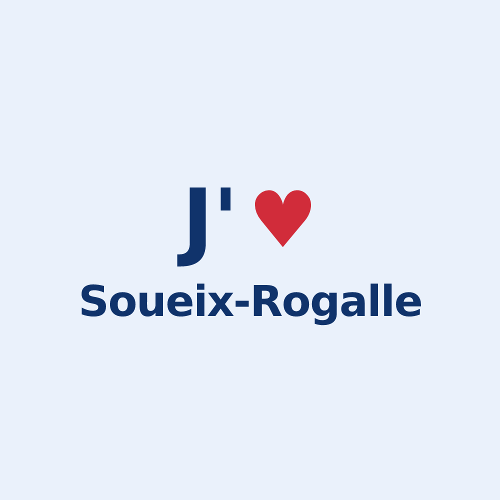 Sticker personnalisé Soueix-Rogalle — design J'aime Soueix-Rogalle