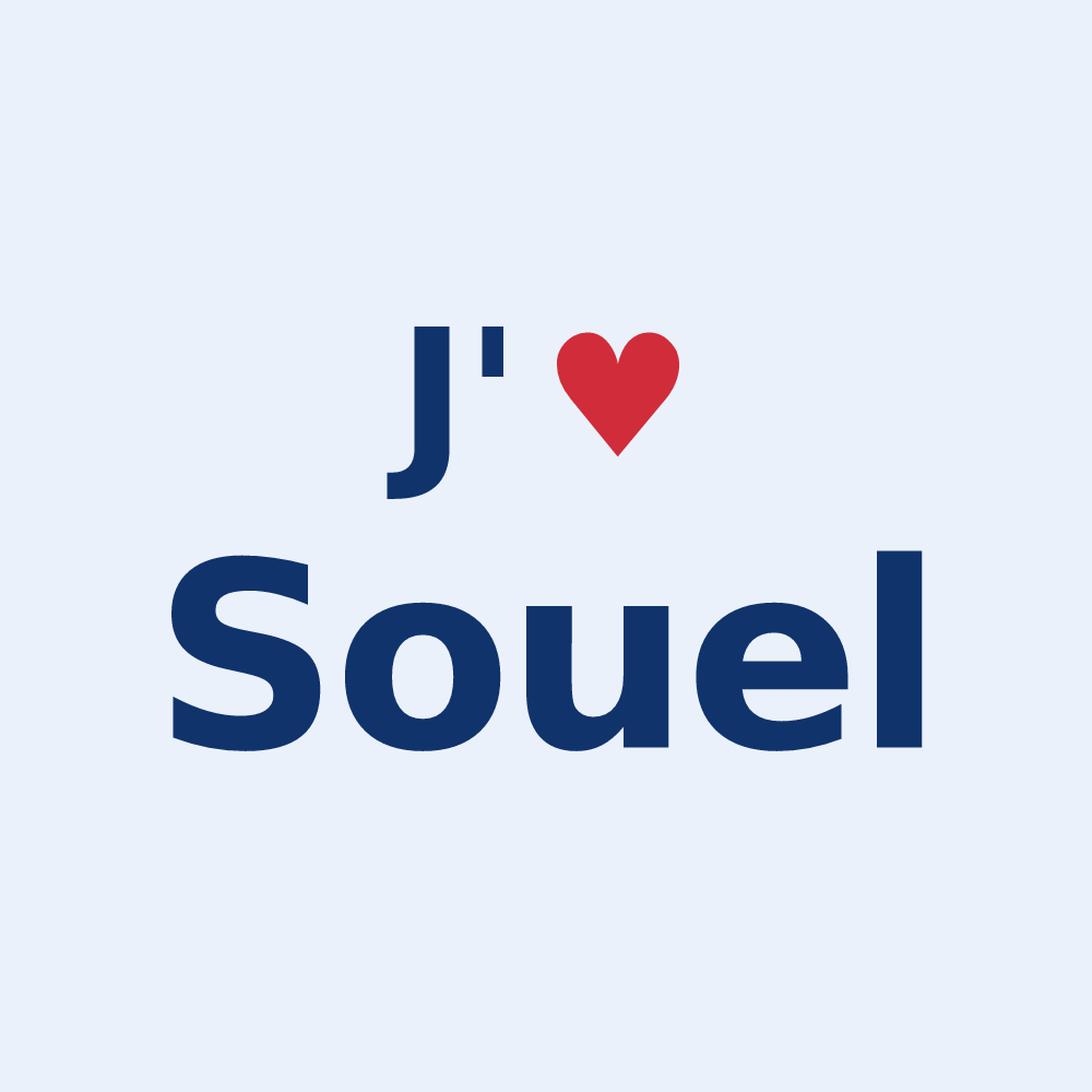 Sticker personnalisé Souel — design J'aime Souel