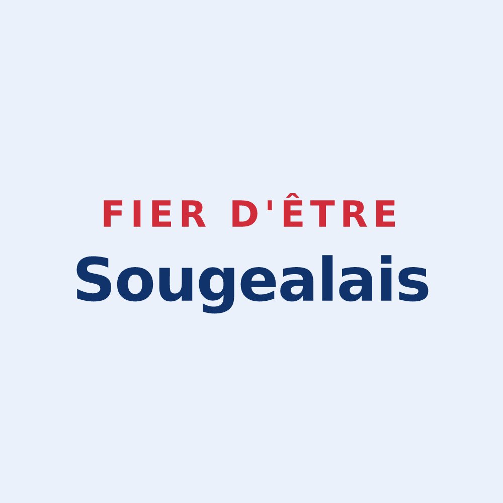 Sticker « Fier d'être Sougealais » — design pour Sougeal
