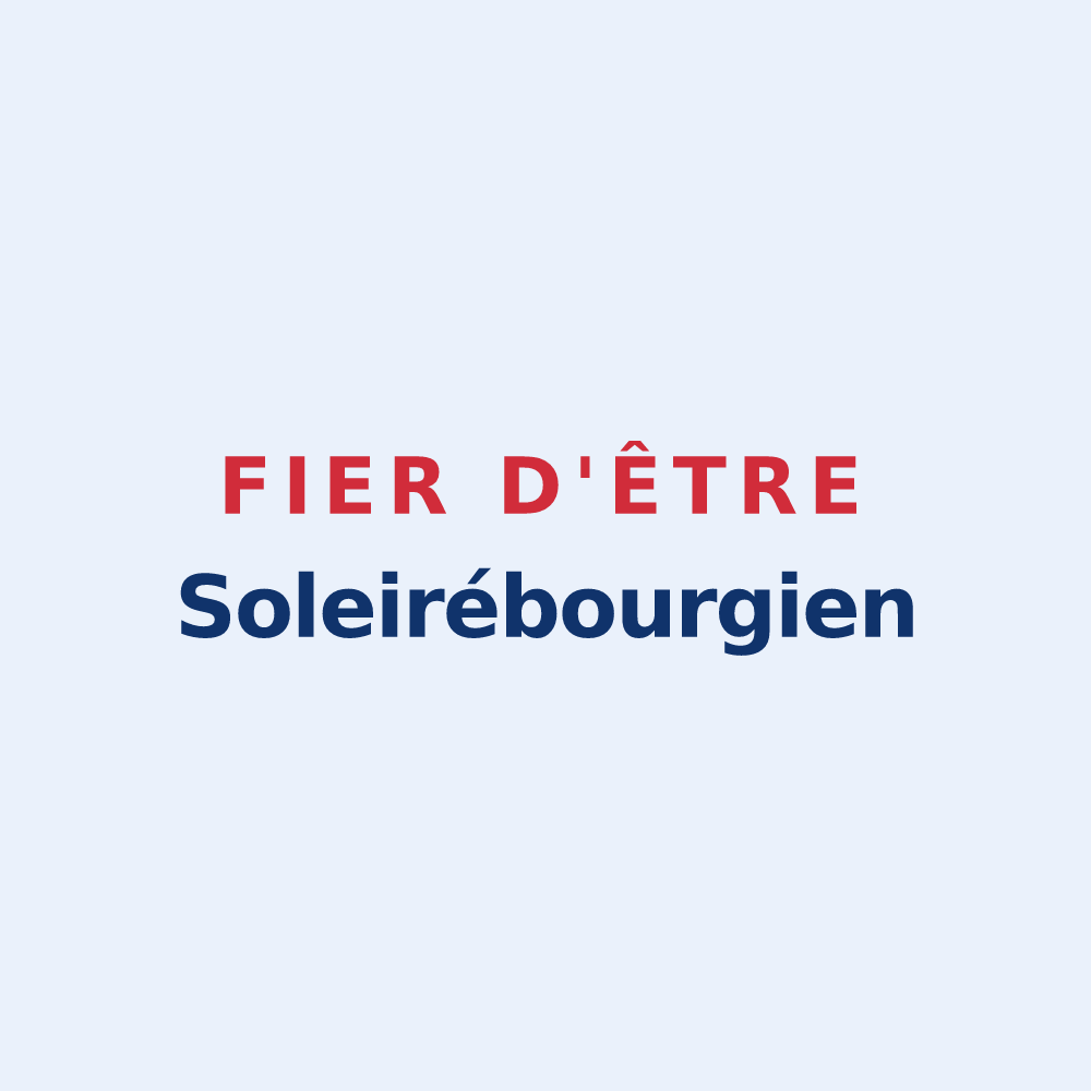 Sticker « Fier d'être Soleirébourgien » — design pour Soulaire-et-Bourg