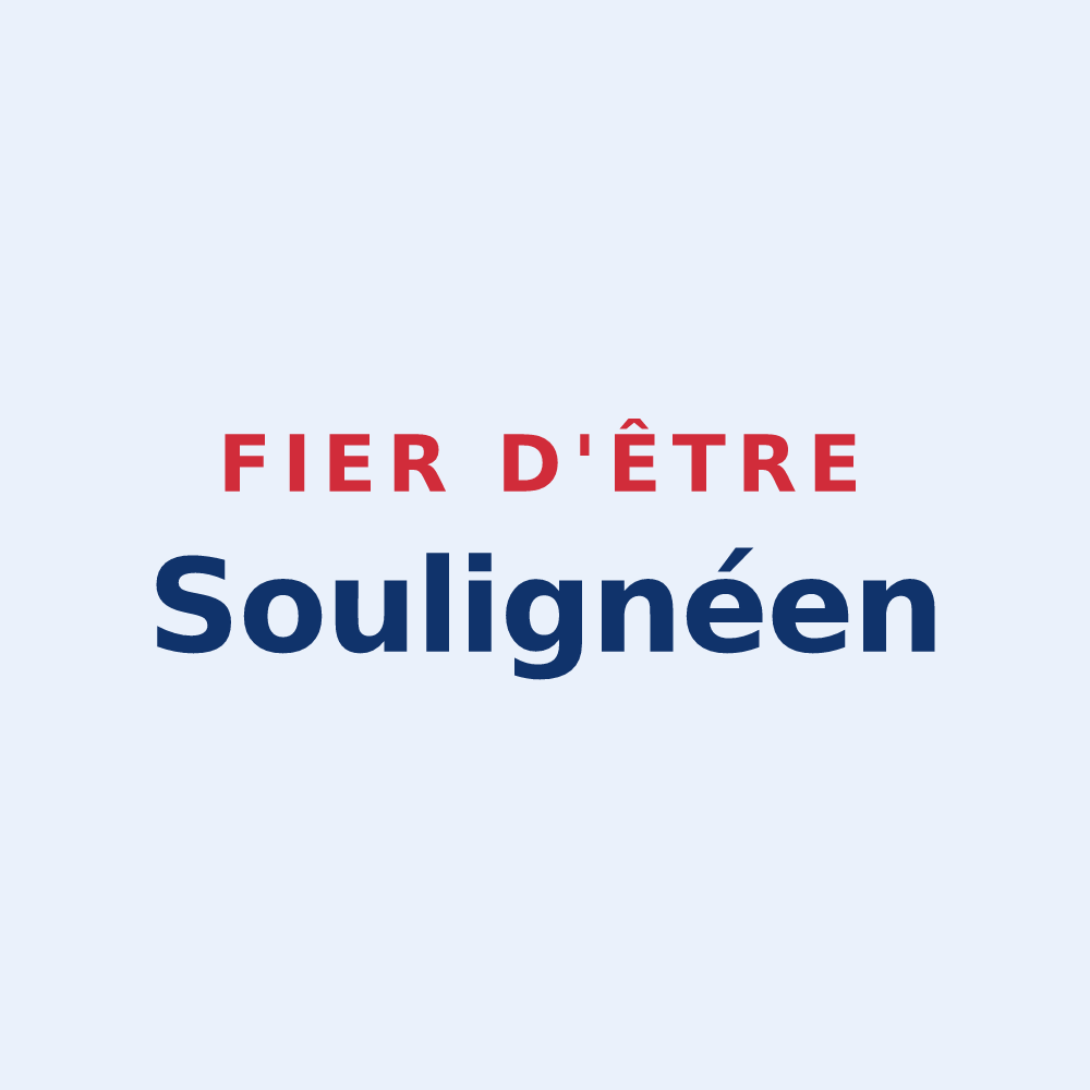 Sticker « Fier d'être Soulignéen » — design pour Souligné-Flacé