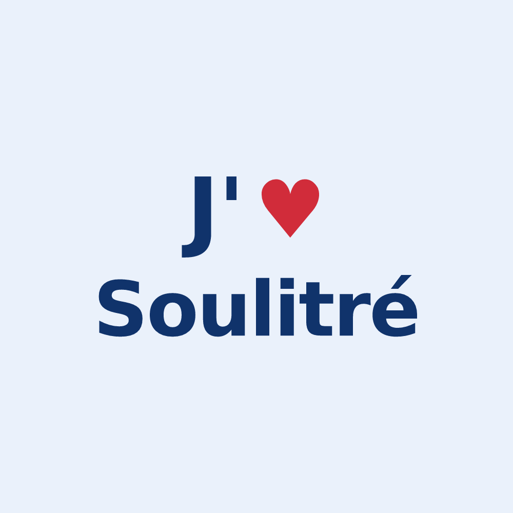 Sticker personnalisé Soulitré — design J'aime Soulitré