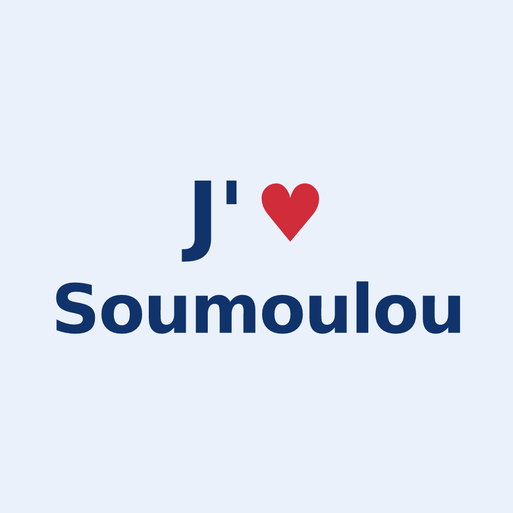 Sticker personnalisé Soumoulou — design J'aime Soumoulou