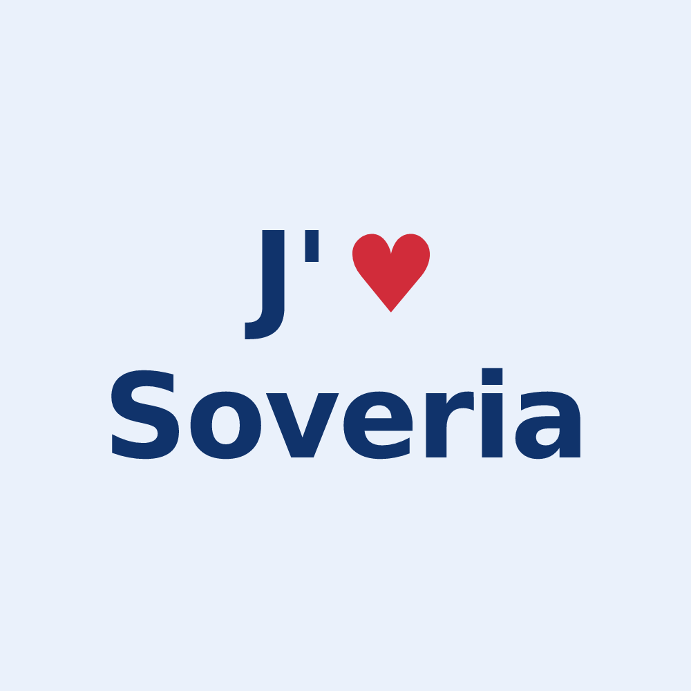 Sticker personnalisé Soveria — design J'aime Soveria