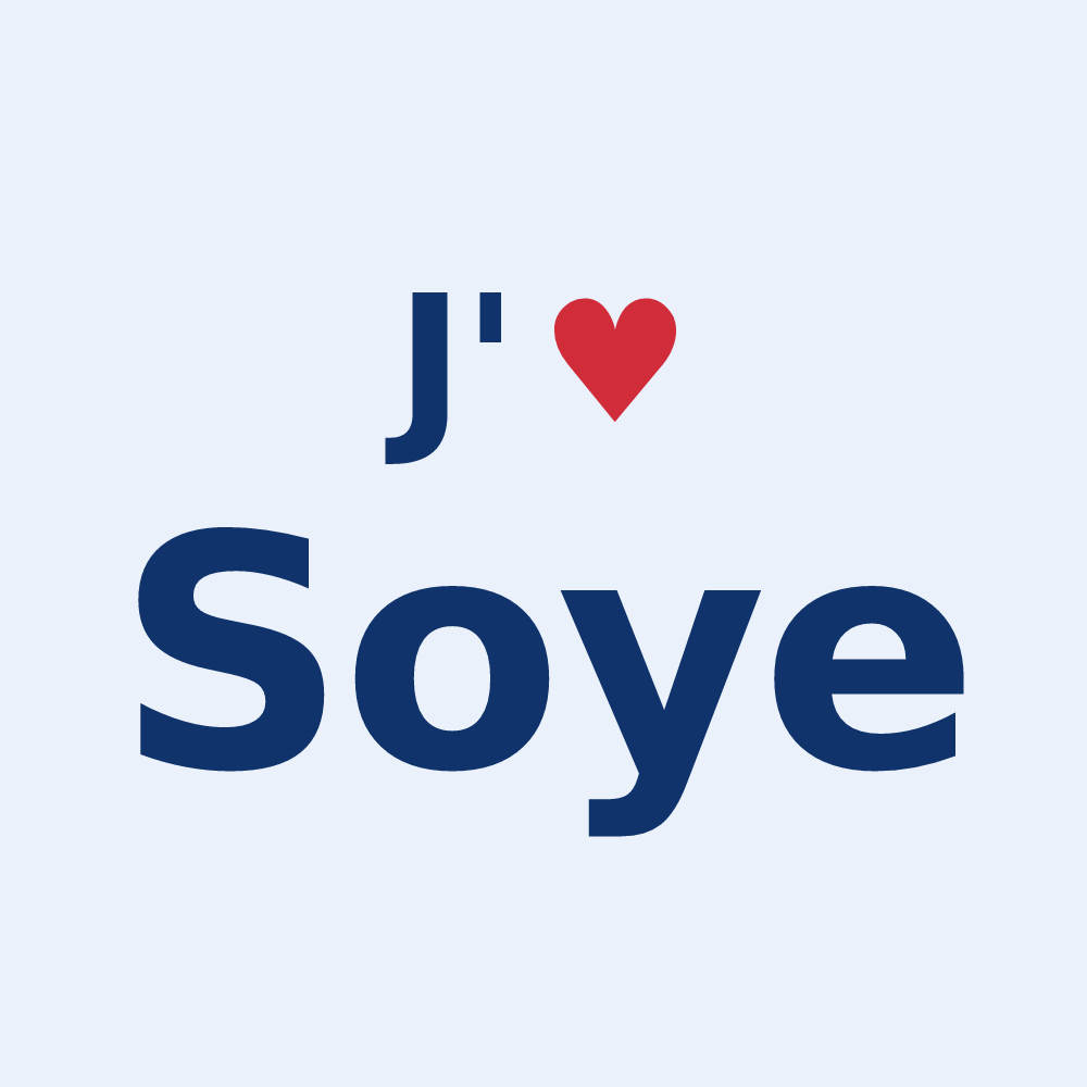 Sticker personnalisé Soye — design J'aime Soye
