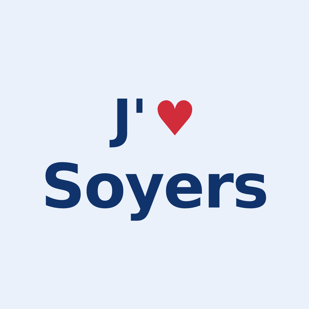 Sticker personnalisé Soyers — design J'aime Soyers