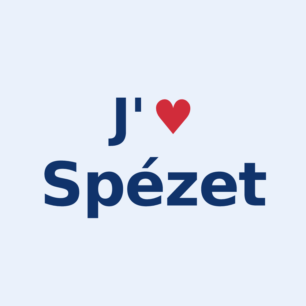 Sticker personnalisé Spézet — design J'aime Spézet
