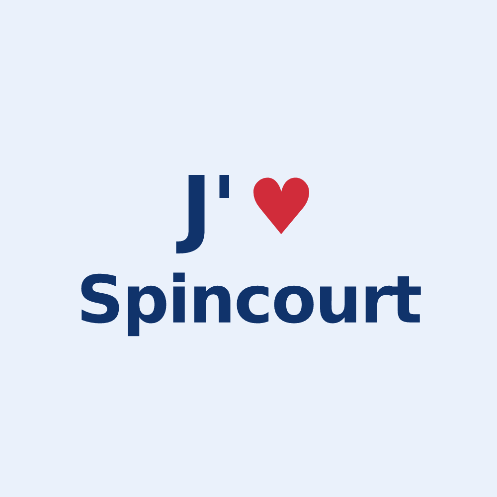 Sticker personnalisé Spincourt — design J'aime Spincourt