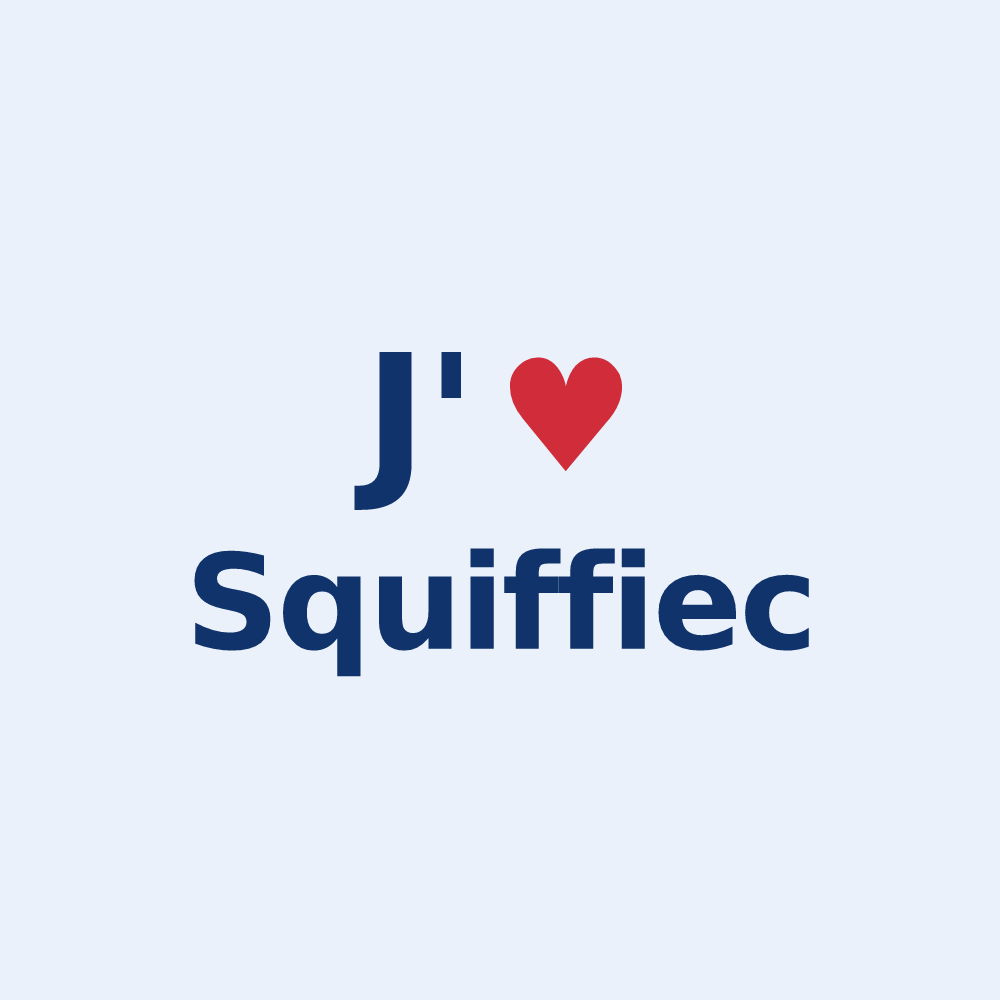 Sticker personnalisé Squiffiec — design J'aime Squiffiec
