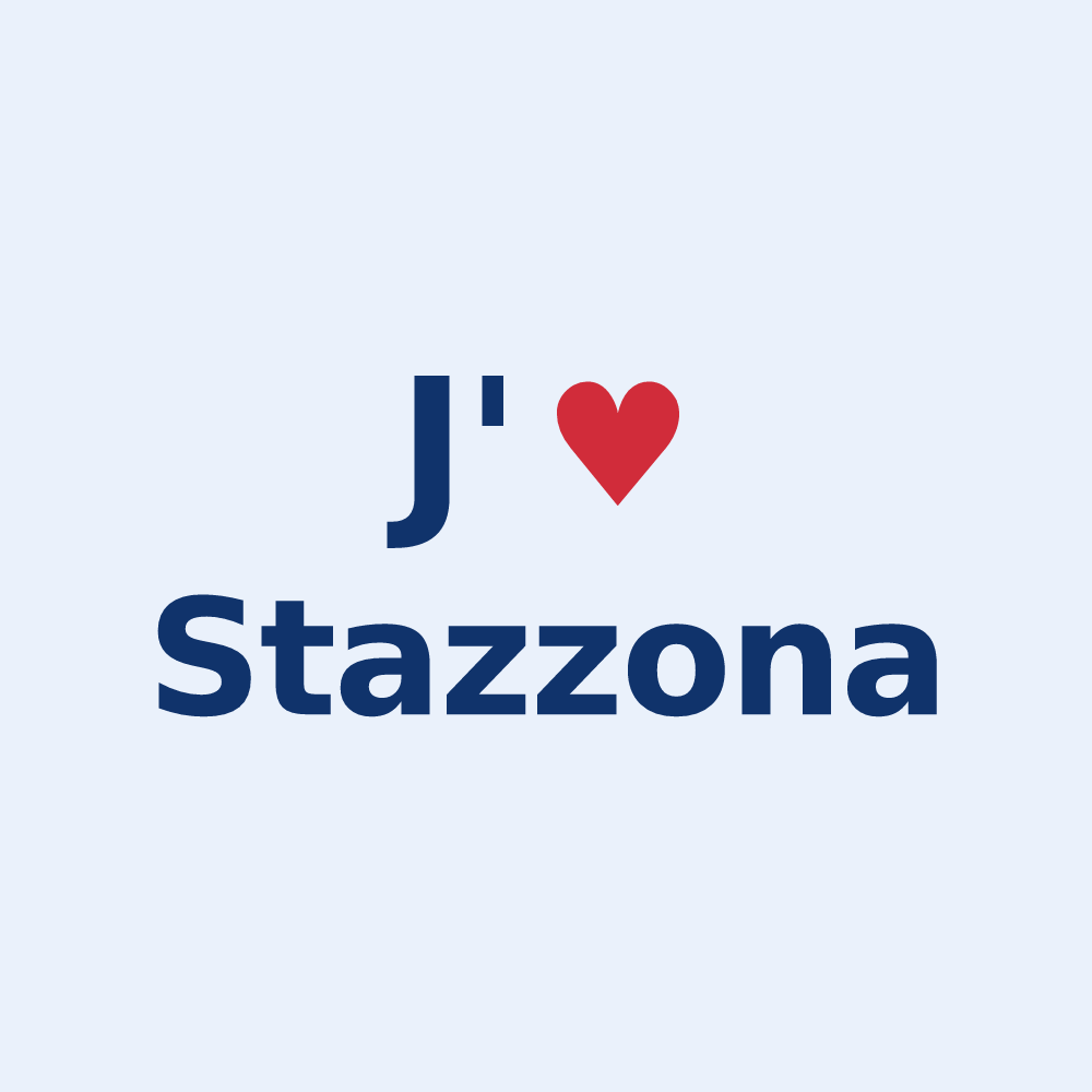 Sticker personnalisé Stazzona — design J'aime Stazzona