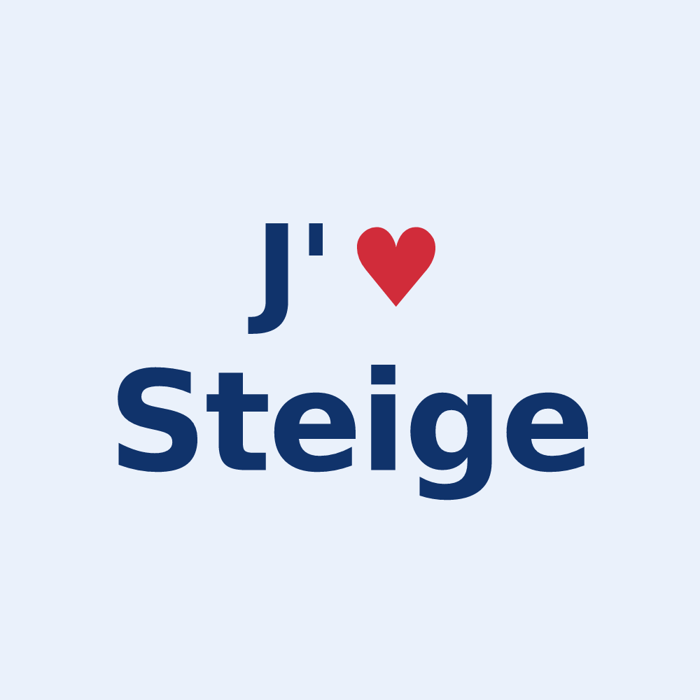 Sticker personnalisé Steige — design J'aime Steige