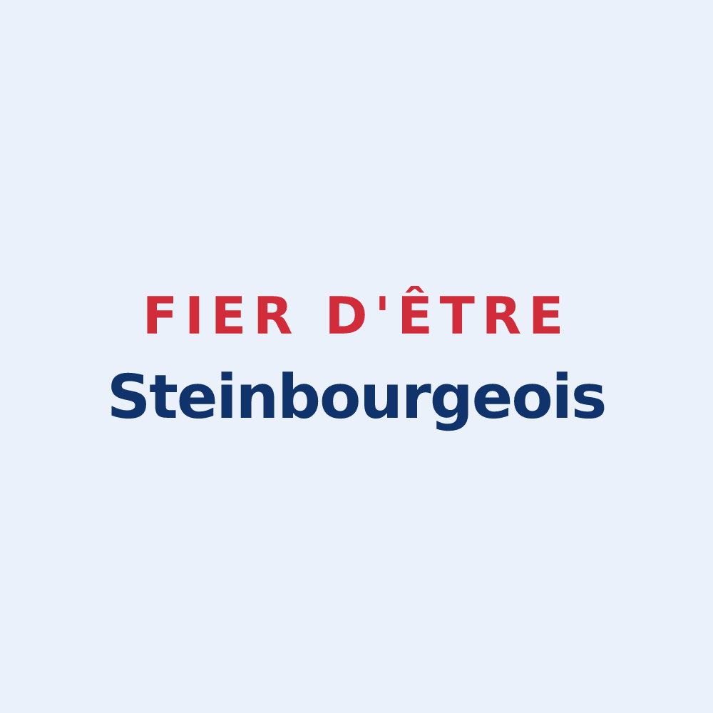 Sticker « Fier d'être Steinbourgeois » — design pour Steinbourg