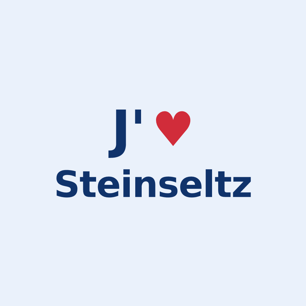 Sticker personnalisé Steinseltz — design J'aime Steinseltz