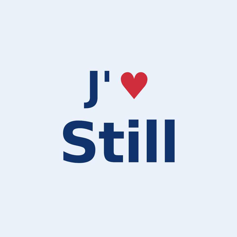 Sticker personnalisé Still — design « J'aime Still » imprimé sur le sticker
