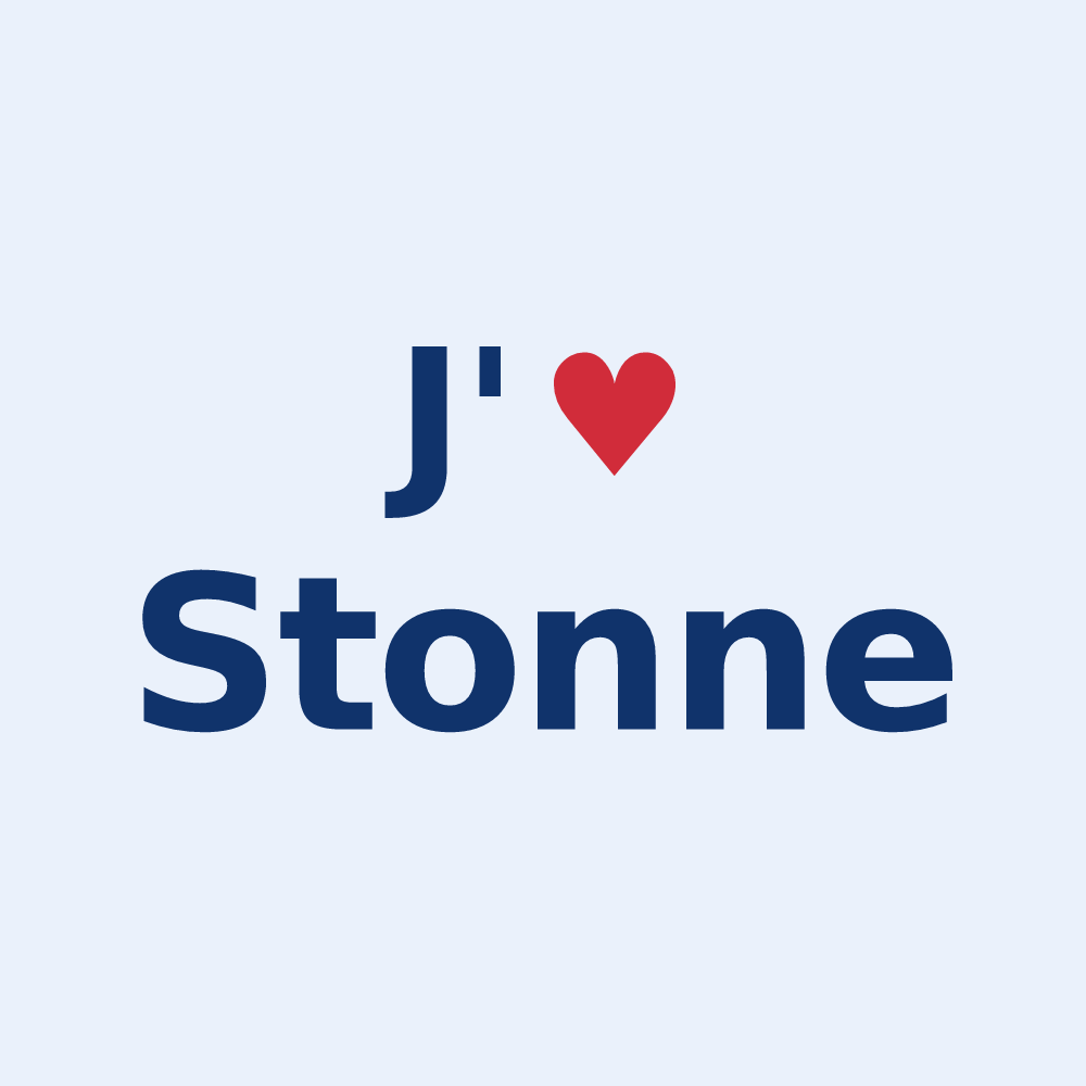 Sticker personnalisé Stonne — design J'aime Stonne