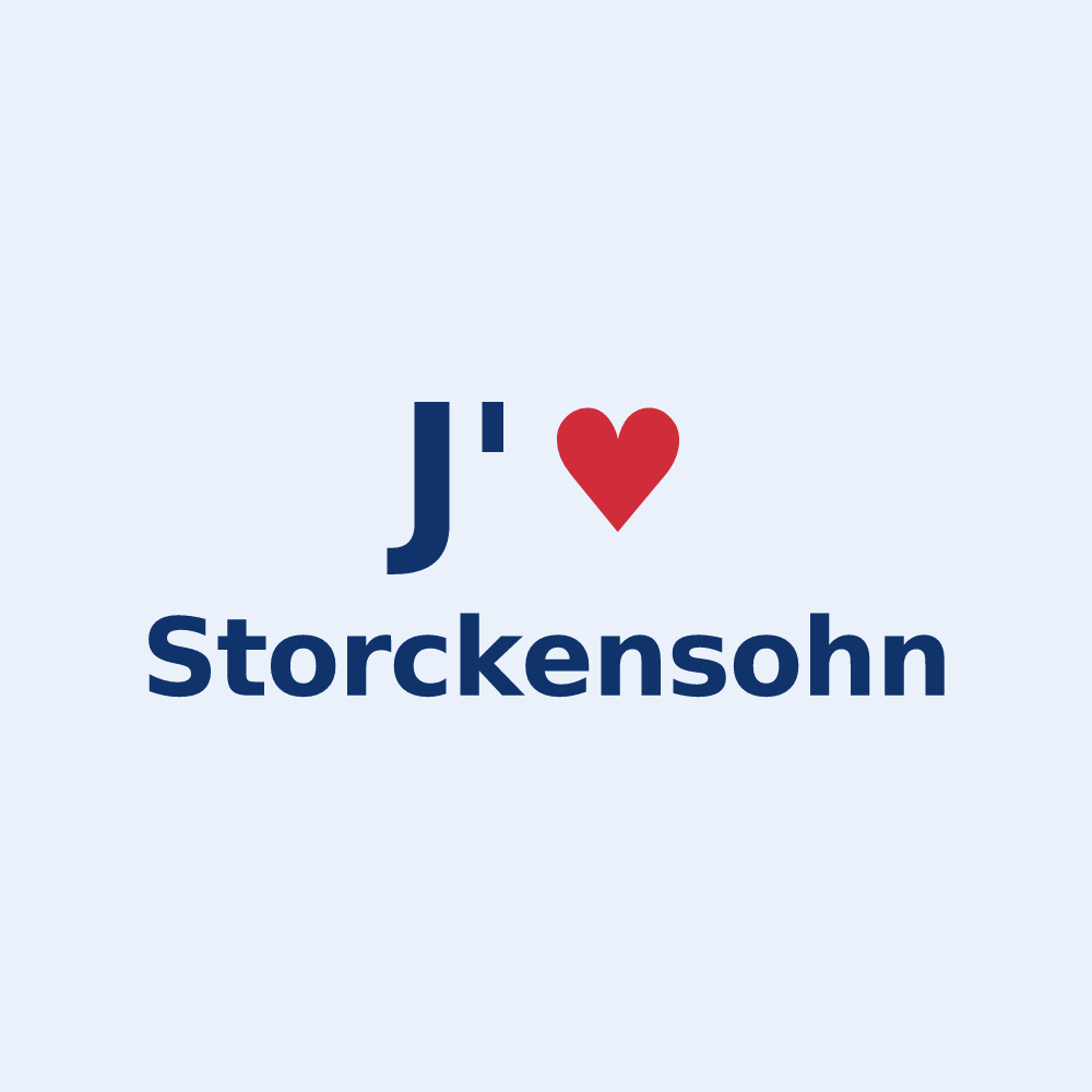 Sticker personnalisé Storckensohn — design J'aime Storckensohn
