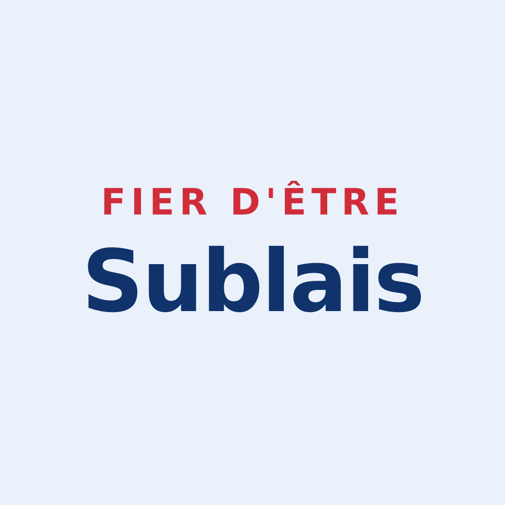 Sticker « Fier d'être Sublais » — design pour Subles