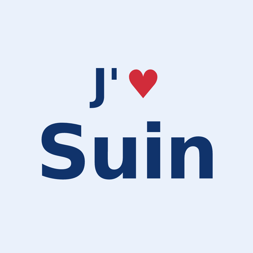 Sticker personnalisé Suin — design J'aime Suin