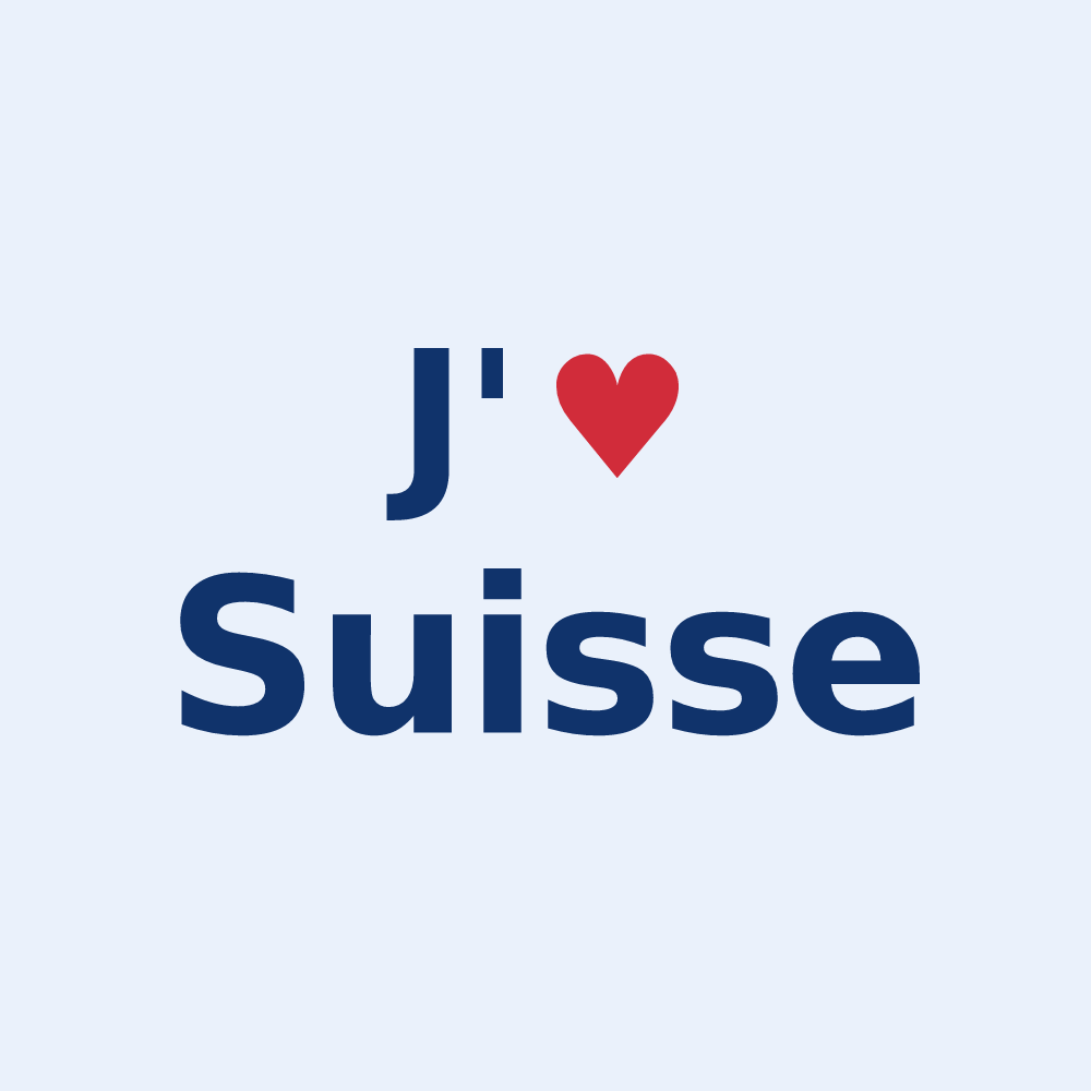 Sticker personnalisé Suisse — design J'aime Suisse