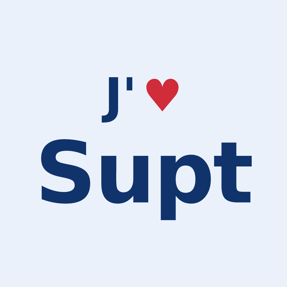 Sticker personnalisé Supt — design J'aime Supt