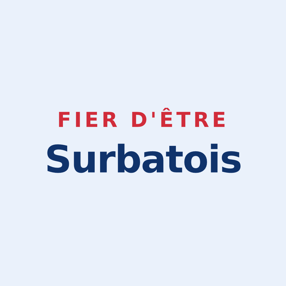 Sticker « Fier d'être Surbatois » — design pour Surba