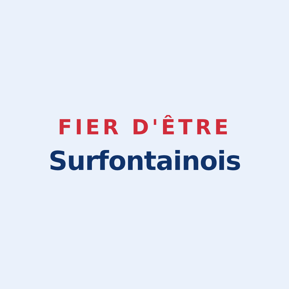 Sticker « Fier d'être Surfontainois » — design pour Surfontaine