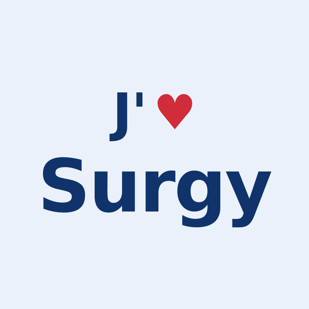Sticker personnalisé Surgy — design J'aime Surgy