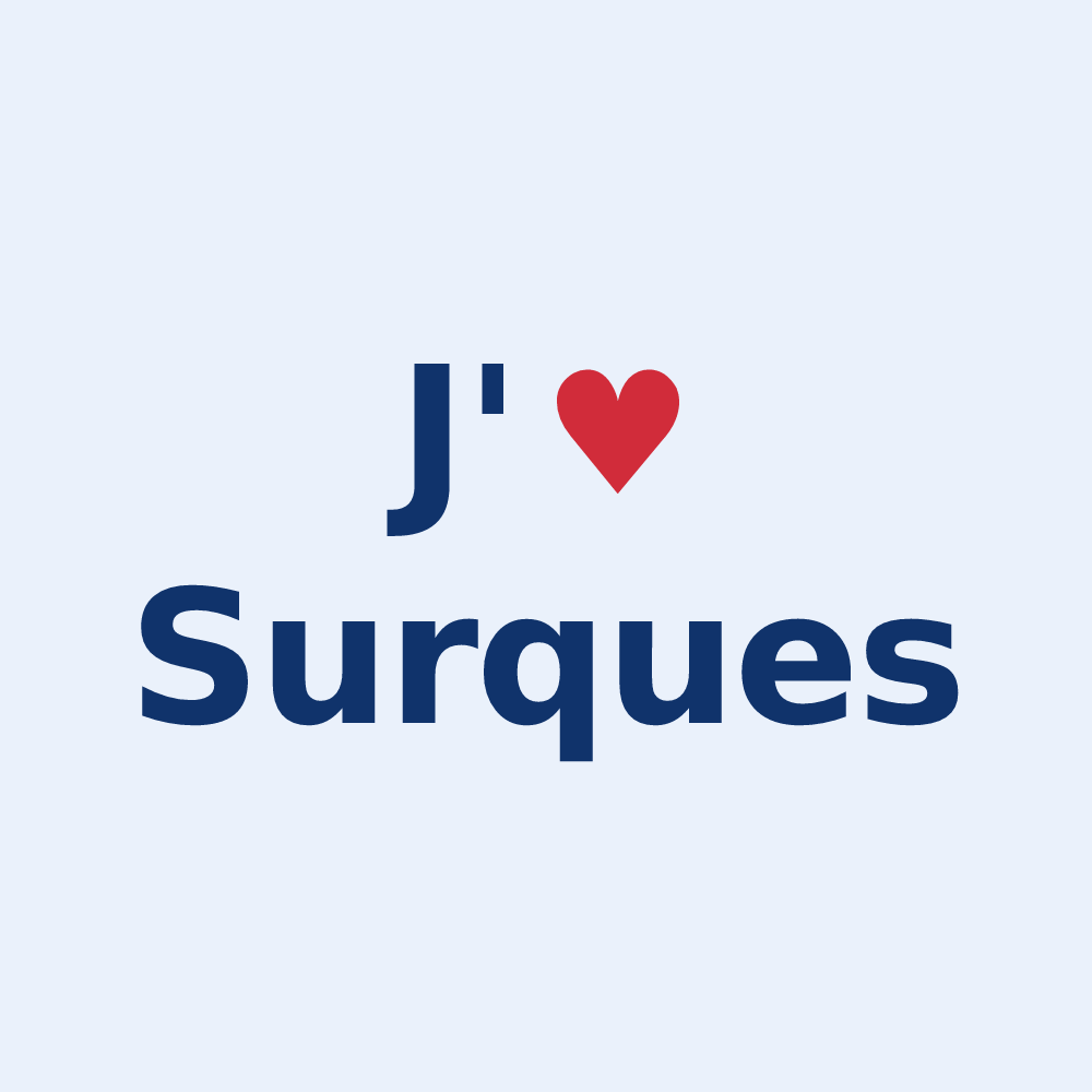Sticker personnalisé Surques — design J'aime Surques