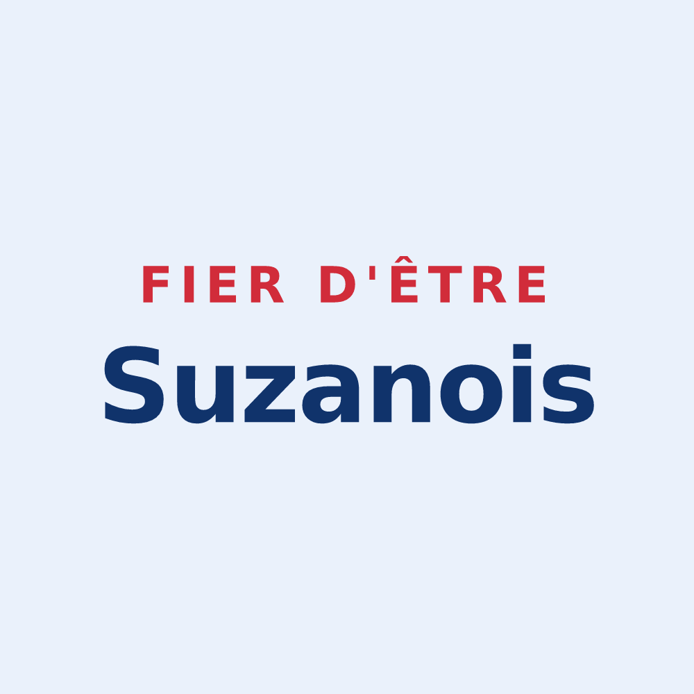 Sticker « Fier d'être Suzanois » — design pour Suzan
