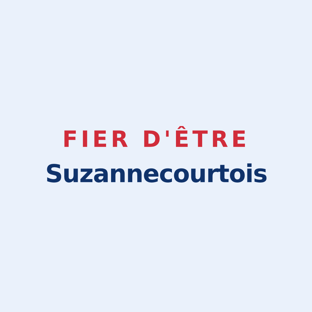 Sticker « Fier d'être Suzannecourtois » — design pour Suzannecourt