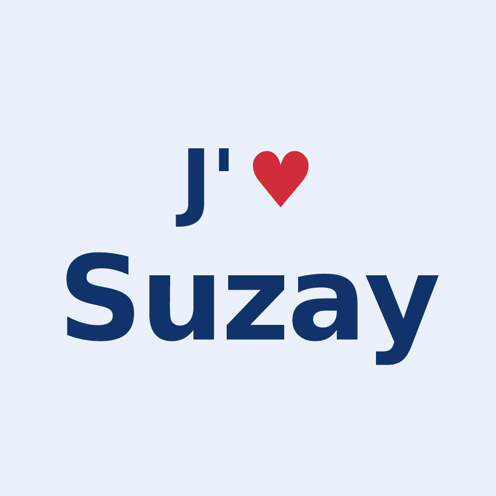 Sticker personnalisé Suzay — design J'aime Suzay