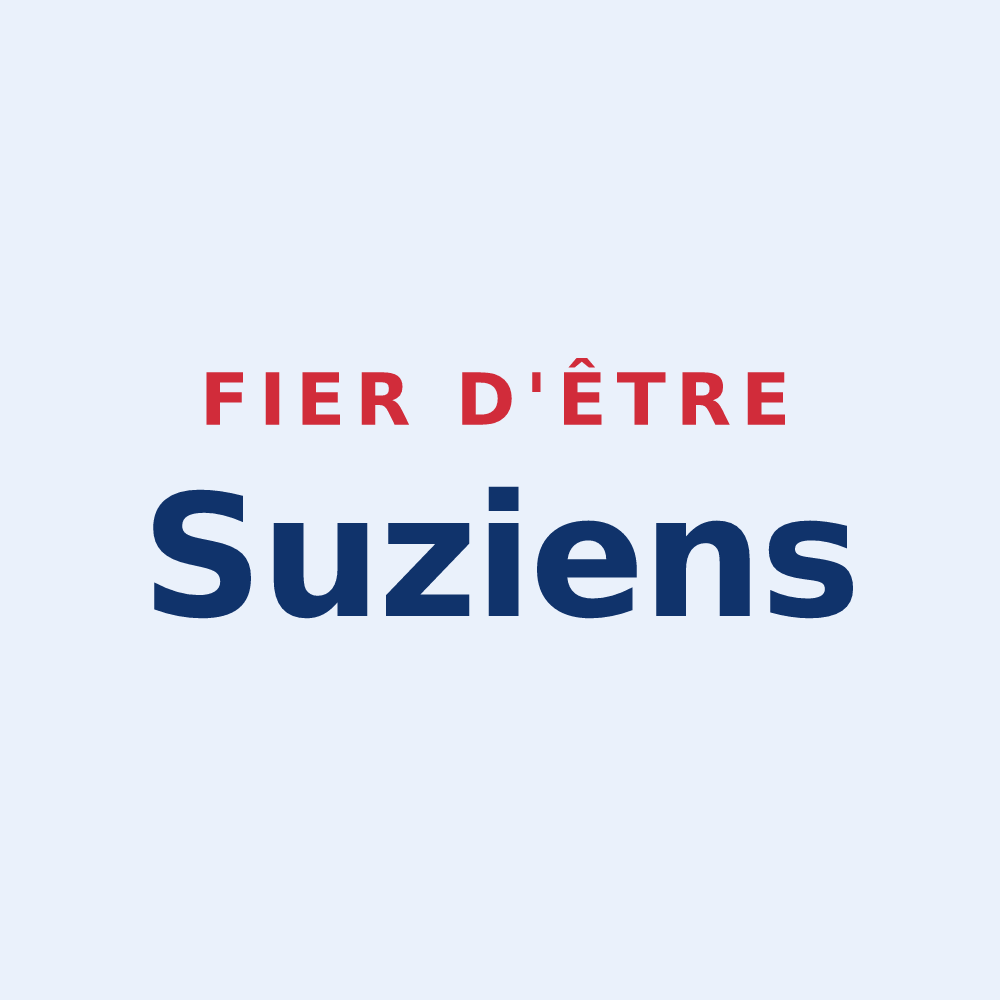 Sticker « Fier d'être Suziens » — design pour Suze-la-Rousse
