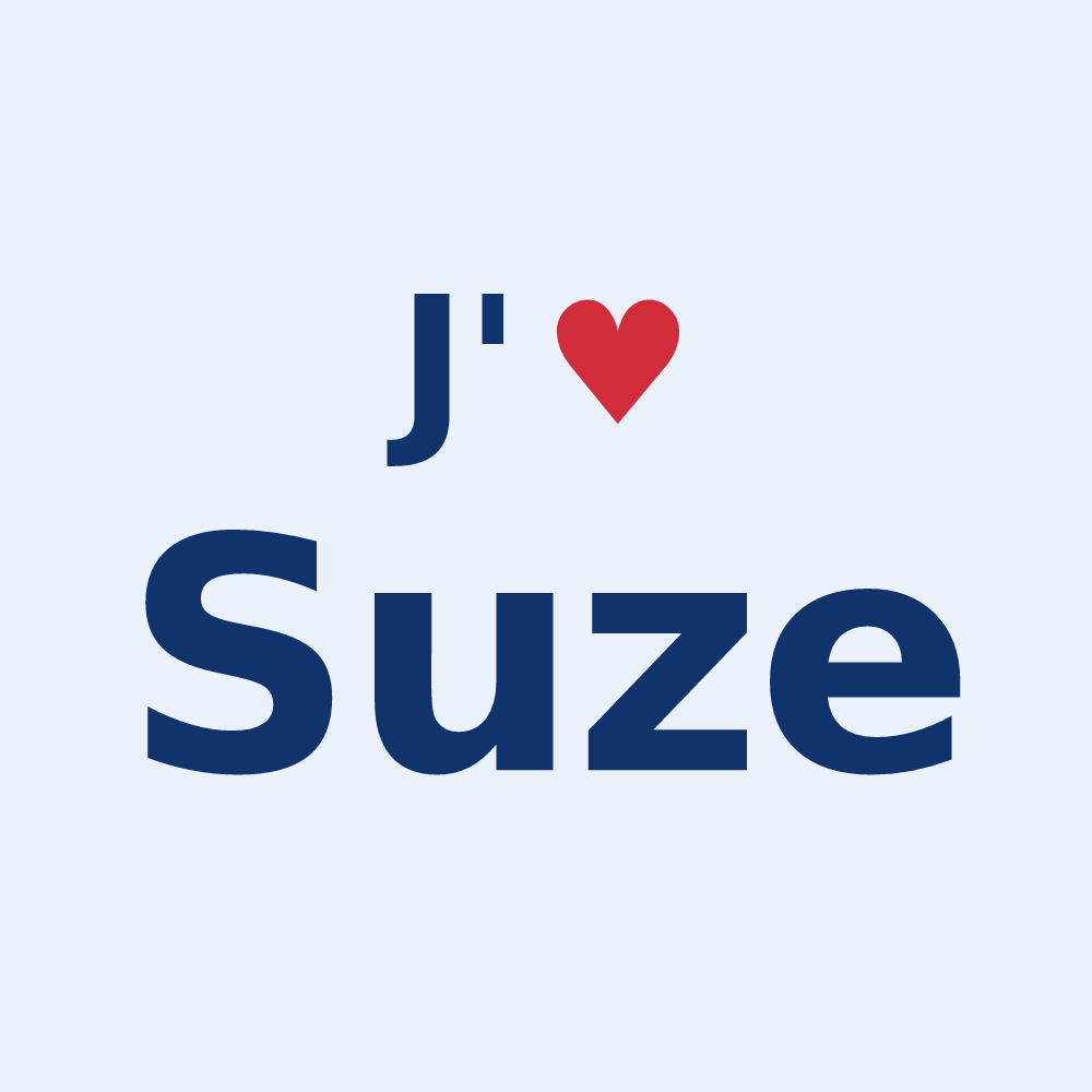 Sticker personnalisé Suze — design J'aime Suze
