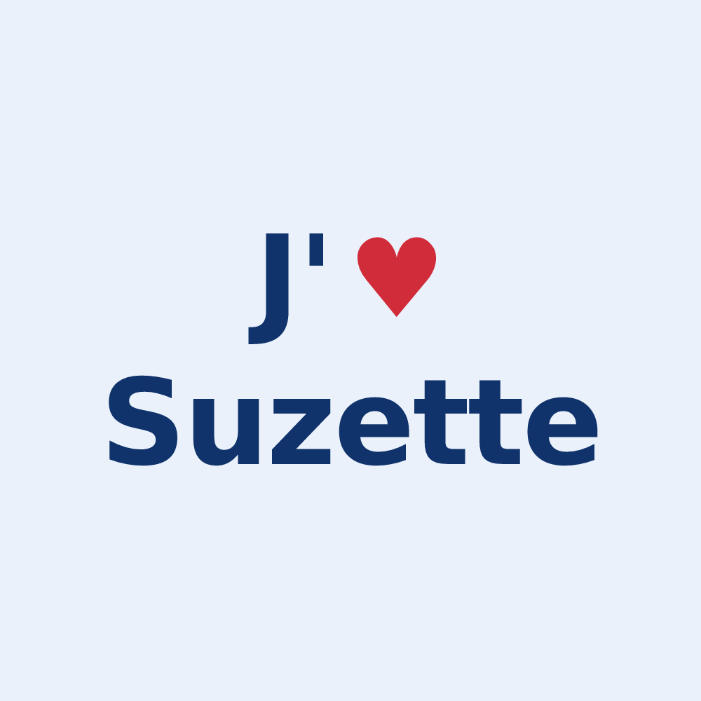 Sticker personnalisé Suzette — design J'aime Suzette