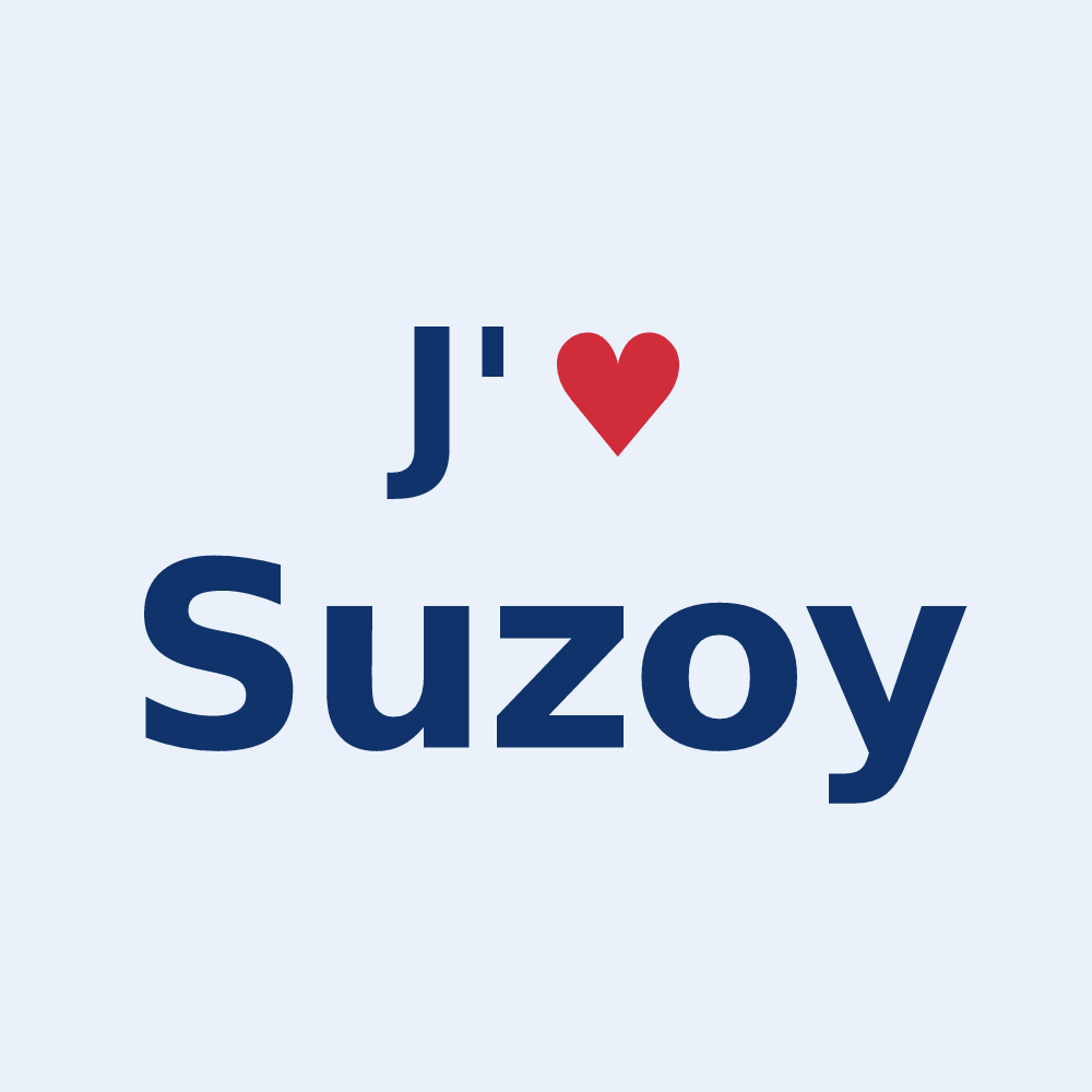 Sticker personnalisé Suzoy — design J'aime Suzoy