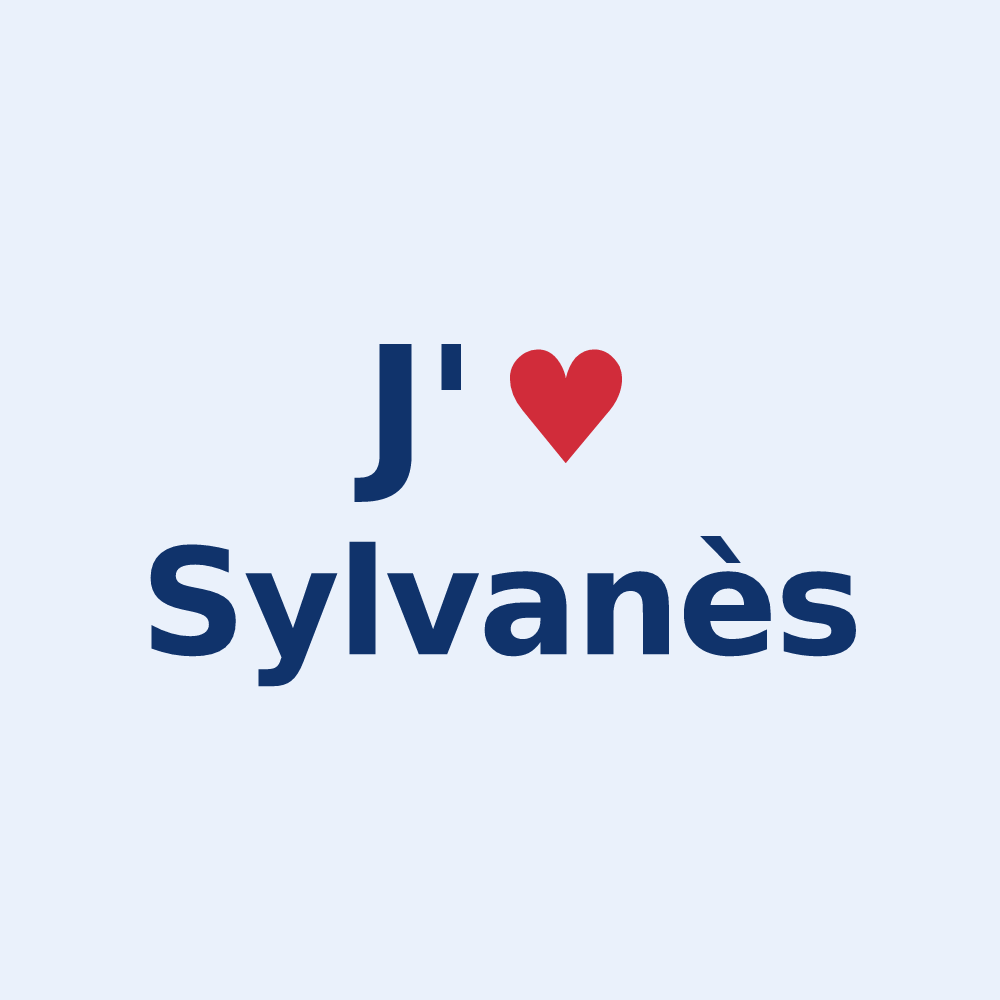 Sticker personnalisé Sylvanès — design J'aime Sylvanès