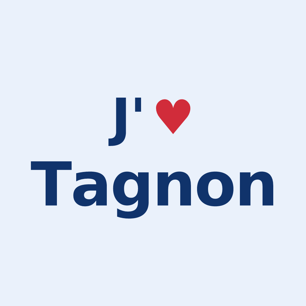 Sticker personnalisé Tagnon — design J'aime Tagnon