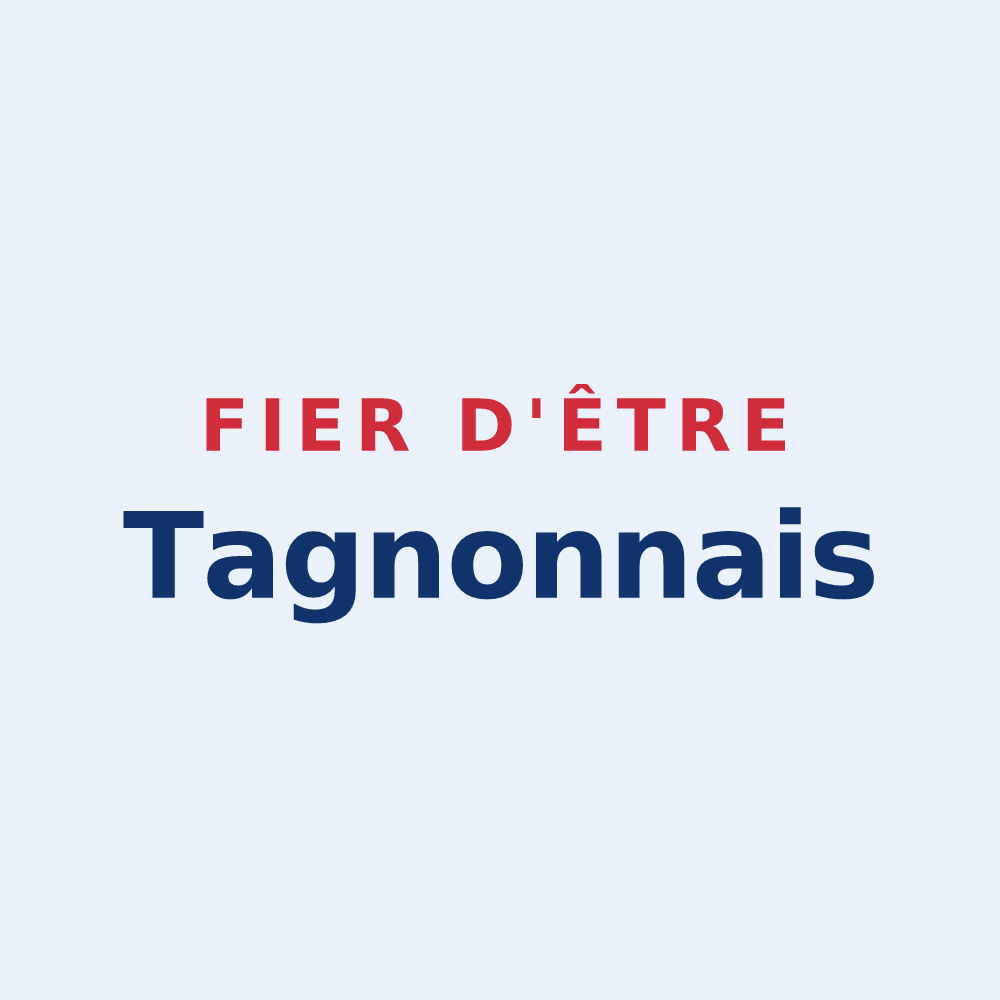 Sticker « Fier d'être Tagnonnais » — design pour Tagnon