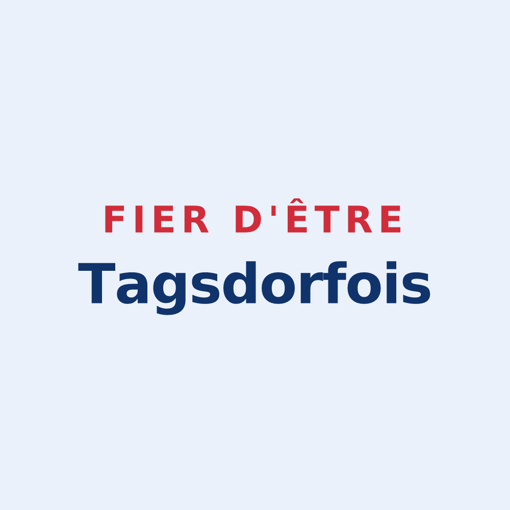 Sticker « Fier d'être Tagsdorfois » — design pour Tagsdorf