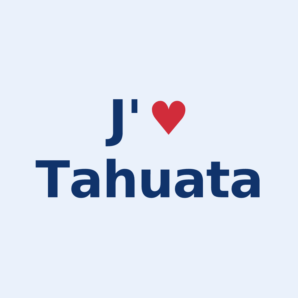 Sticker personnalisé Tahuata — design J'aime Tahuata