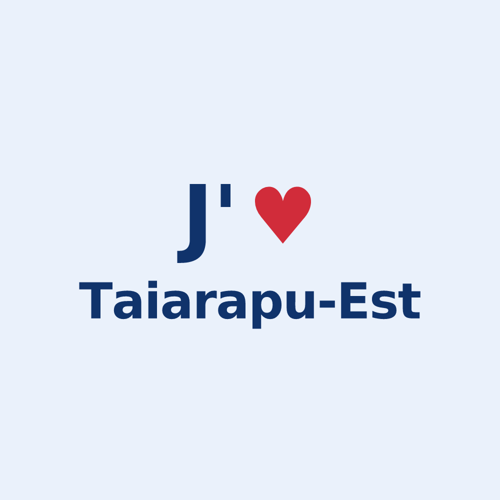 Sticker personnalisé Taiarapu-Est — design J'aime Taiarapu-Est