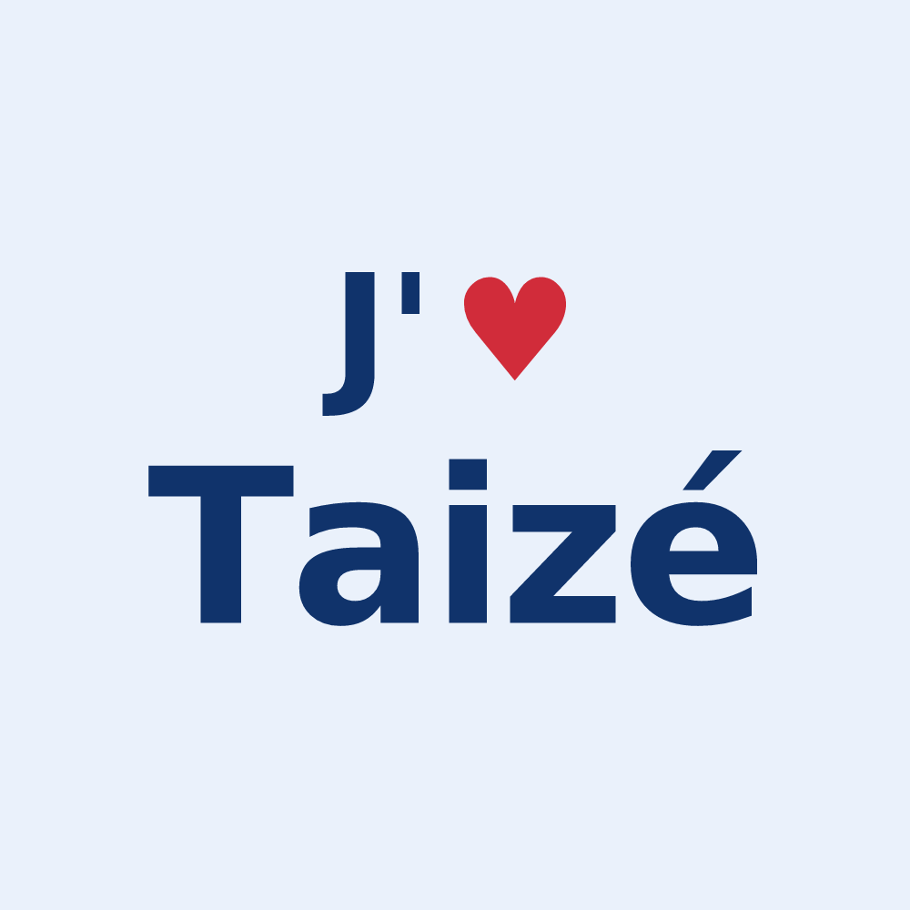 Sticker personnalisé Taizé — design J'aime Taizé
